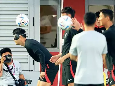 [월드컵] ‘안면 부상’ 손흥민, 우루과이전 3일 앞두고 ‘머리’ 썼다
