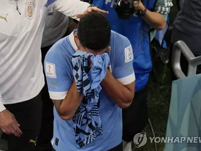 [월드컵] 황희찬 역전골 소식에…수아레스·우루과이는 탈락의 눈물