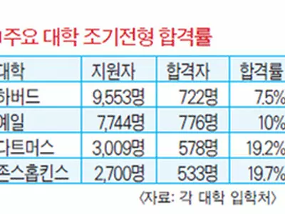 명문대학 조기전형 경쟁률 사상 최고