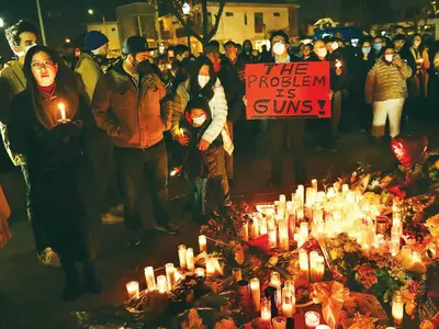 캘리포니아 전역 총격 희생자 추모