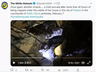 [튀르키예 강진] 희망은 있다…엄마에게 탯줄 연결된 신생아 구조