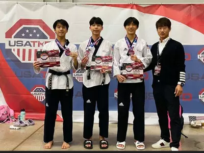 킴스 태권도, 미국 품새 국가대표 선발전에서 3명 1위 획득