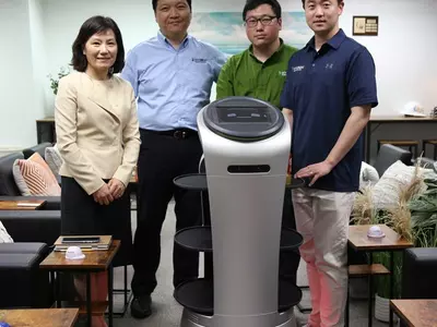 현대로보틱스 서비스로봇·방역로봇 미국 출시