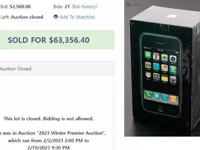 1세대 아이폰, 100배 가격에 팔렸다