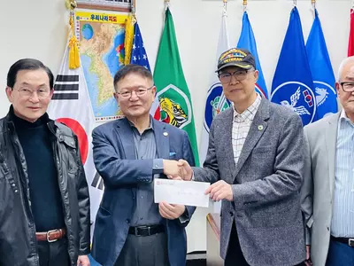 월남참전유공자회, 튀르키예 구호 성금 전달