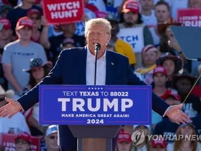 트럼프 기소효과 '폭삭'…추격자 디샌티스와 지지율 격차 급감