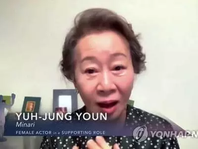 영화 '미나리' 윤여정, 미국배우조합상 여우조연상 수상