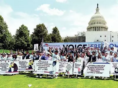 한인 청소년들, 북한 자유 외치다