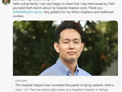 죽음 앞둔 환자의 '마지막 얘기' 들어주는 미국의 한국계 목사