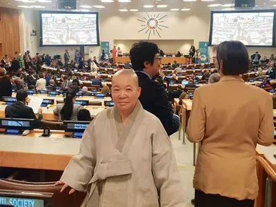 ‘산상수훈’ 감독 대해 스님, UN 총회 고위급 회담 참석