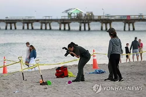 7세 소녀가 모래에 파묻혀 사망한 플로리다 해변[연합뉴스 자료사진. 재판매 및 DB금지]