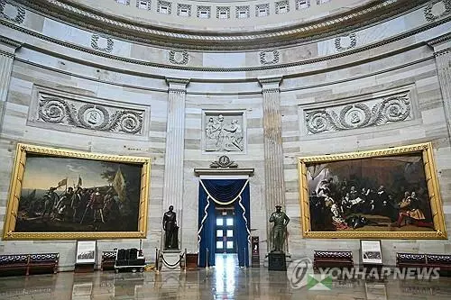 미 의회 의사당 중앙홀[워싱턴=AFP 연합뉴스. 재판매 및 DB 금지]