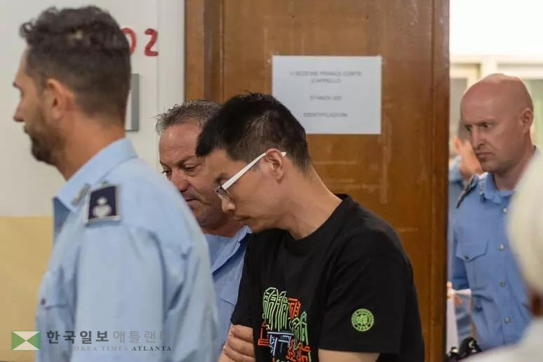 쉬저웨이, 송환 관련 심리 받기 위해 밀라노 법정 출석[이탈리아 안사(ANSA) 통신 캡처. 재판매 및 DB 금지]