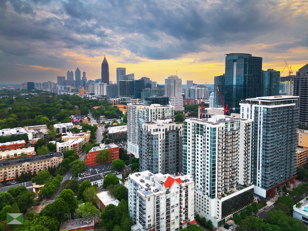 고급 사무실이 몰려 있는 미드타운 일대 모습. 이 지역 평균 임대료는 1년 만에 11%가 올랐다.<사진=셔터스톡>