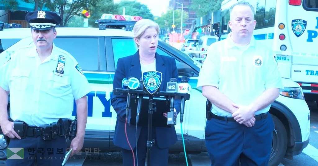 사건 브리핑하는 제시카 티쉬 뉴욕경찰청장[뉴욕경찰 엑스 계정 화면 캡처. 재판매 및 DB 금지]