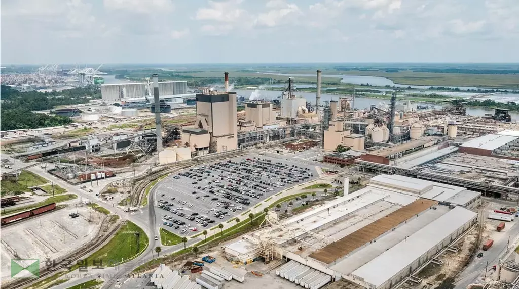 사바나 인근 가든 시티에 있는 인터내셔날 제지사 공장 전경, 다음 말까지만 운영되고 이후 폐쇄된다.<사진=조지아 리코더지>