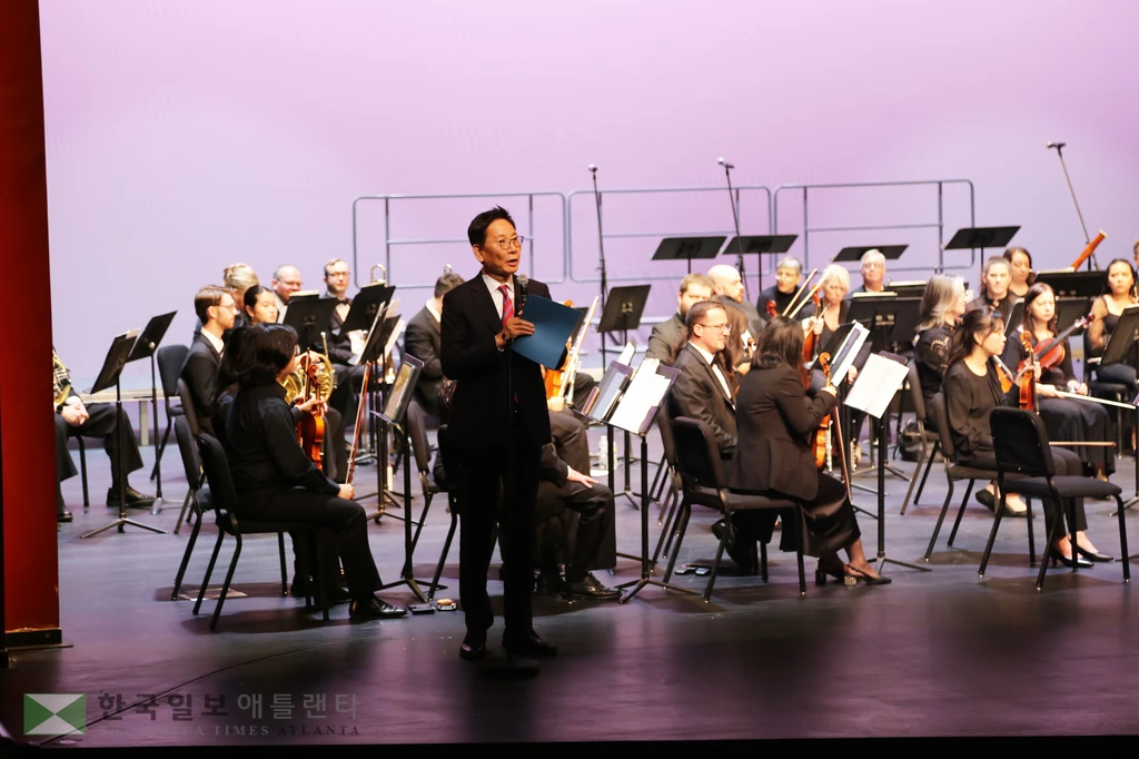 박은석 한인회장의 인사말.