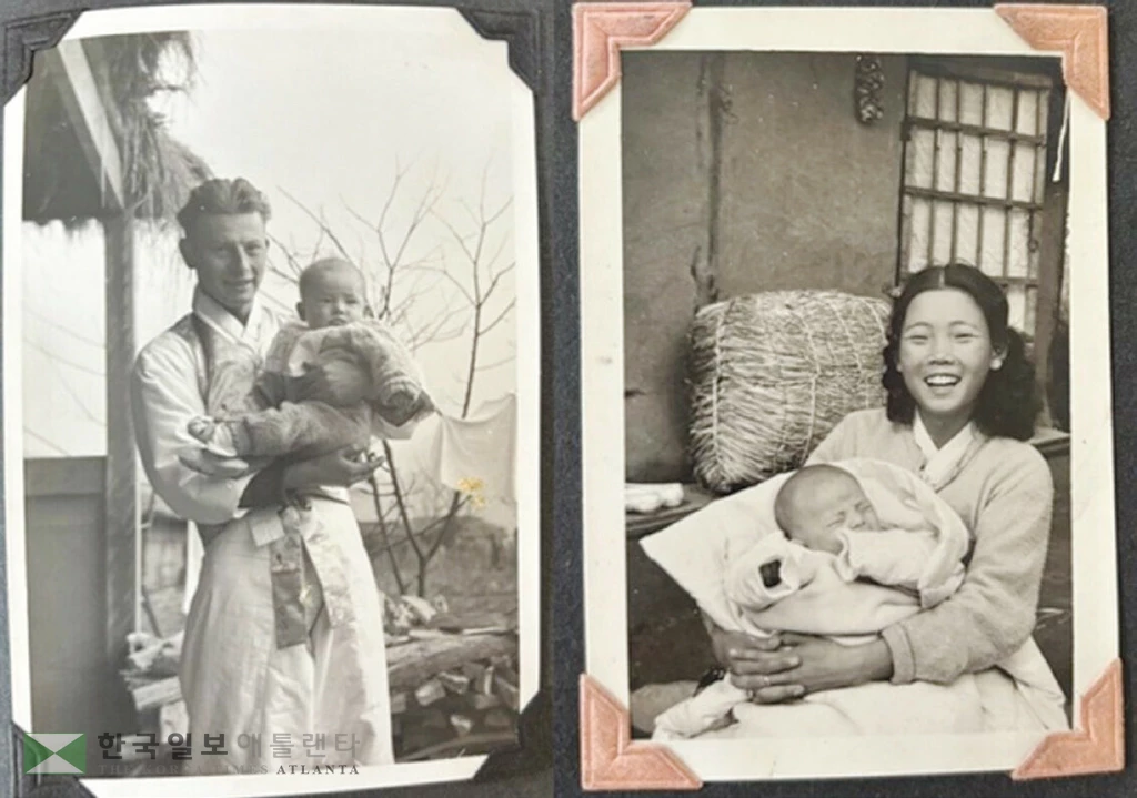 손녀가 레딧에 포스팅한 한국전 당시 한인 할머니와 백인 할아버지의 모습.