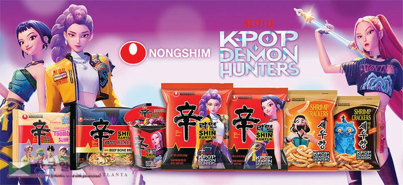 농심이 ‘케이팝 데몬 헌터스’의 캐릭터가 적용된 제품들을 출시했다. [농심 제공]