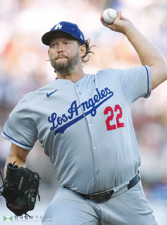  LA 다저스의 투수 클레이튼 커쇼. [로이터]