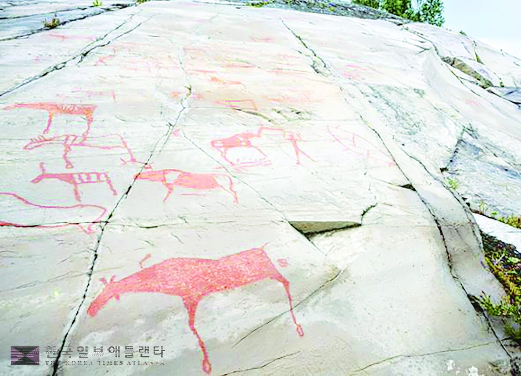 노르웨이 핀마르크주 알타 박물관의 세계유산‘알타의 암각화’.

