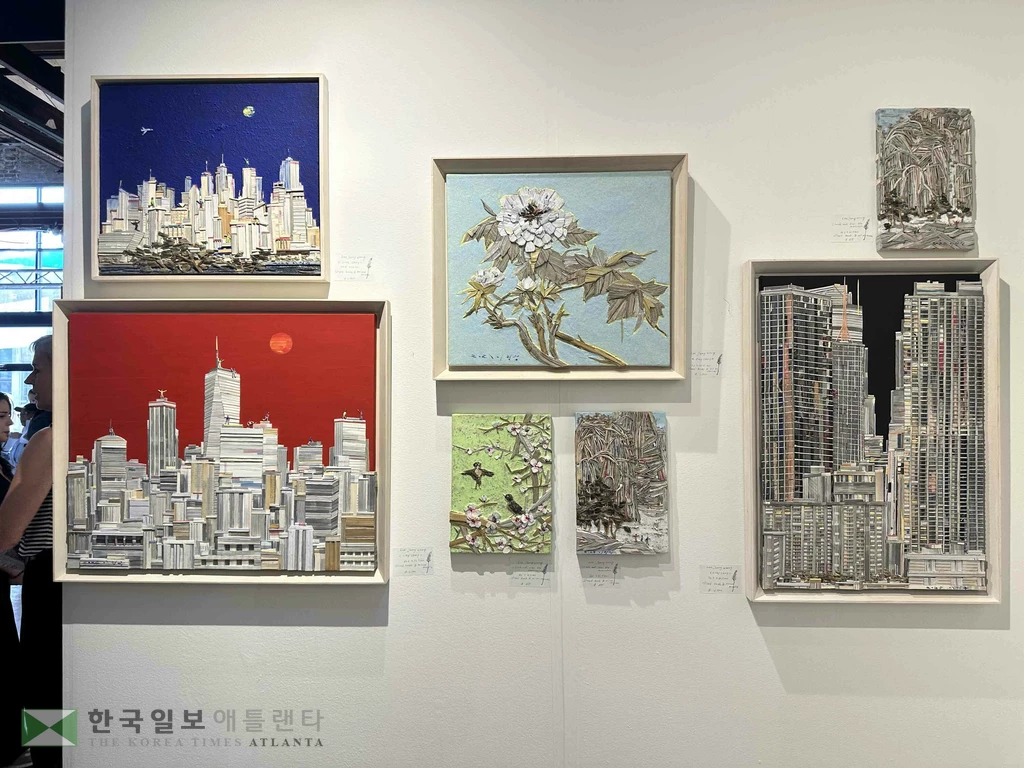 120 ArtLab 에서 전시한 작품들.