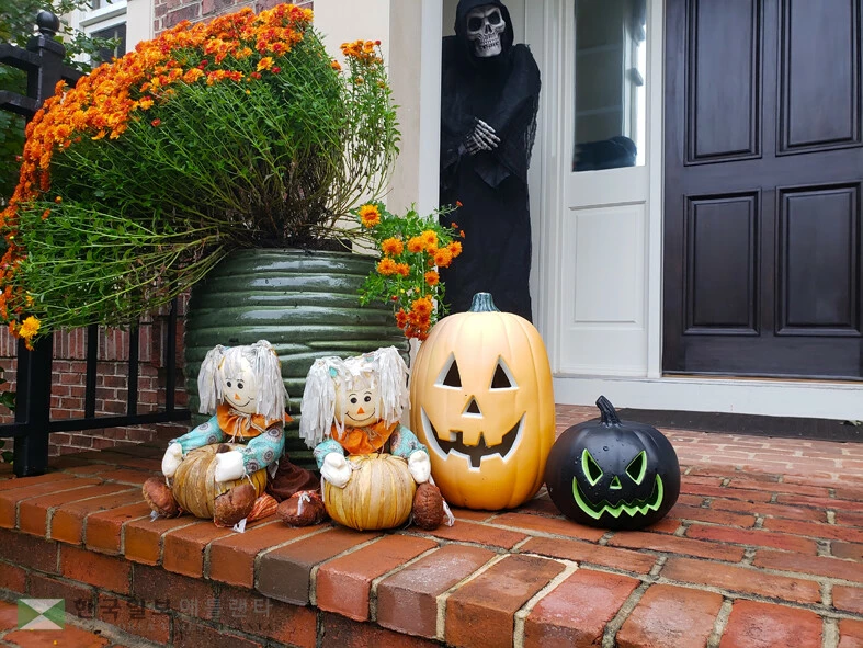 호박, 소형 표지판, 줄 조명 등 소형 장식은 허용되지만, 과도하게 잔혹한 장면 표현, 자극적인 공포 연출, 대형 에어 인형 등은 금지되는 경우가 많다.<사진=Shutterstock>