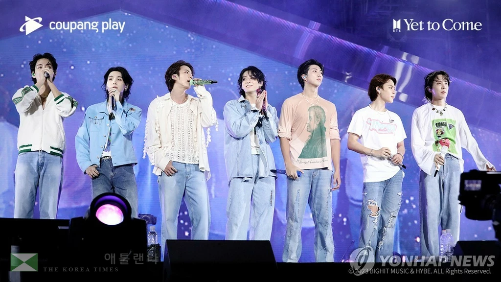 그룹 방탄소년단(BTS)의 콘서트 'BTS: Yet to Come'[쿠팡플레이 제공. 재판매 및 DB 금지]