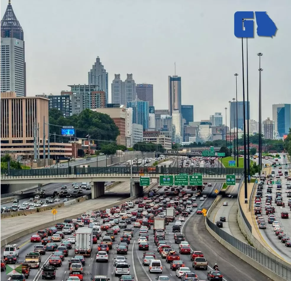 팬데믹 이후 애틀랜타는 하리브리드 근무 확산으로 출퇴근 교통혼잡은 여전한 가운데 다른 시간대 교통량도 늘고 있는 것으로 조사됐다. <사진=셔터스톡>