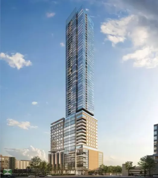 현재 상층부 구조작업만 냠겨두고 있는 미드타운 '1072 웨스트 피치트리 타워'조감도. 지난 30년 이후 애틀랜타에서 지어진 건물 중 가장 높다.<사진=록펠러 재단>