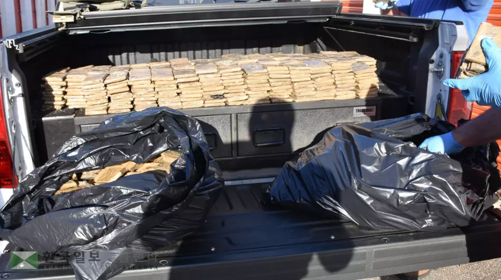 노크로스 창고에서 압수된 325파운드 상당의 메스암페타민. <사진=애틀랜타 연방검찰 사무실 제공>