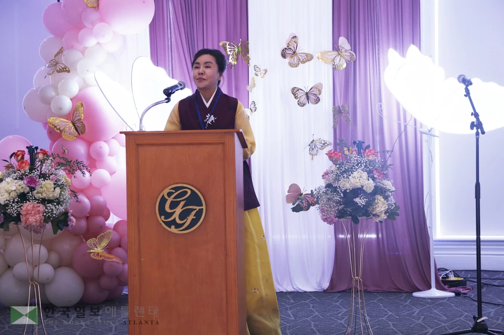 김미경 한사총연 이사장 행사 취지 설명.