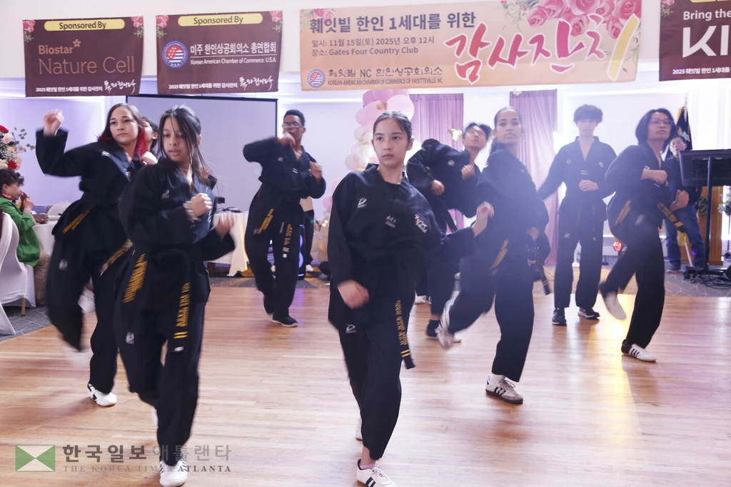 류 태권도의 시범