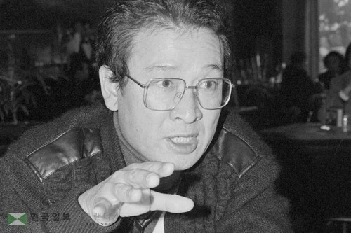 1986년 배우 이순재 인터뷰 모습[연합뉴스 자료사진. 재판매 및 DB 금지]