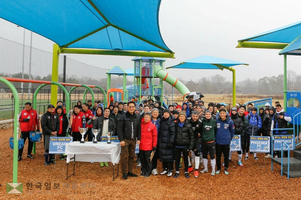 박은석 애틀랜타한인회장, 권오석 조지아대한체육회장 등 귀빈들과 선수들이 함께 했다.