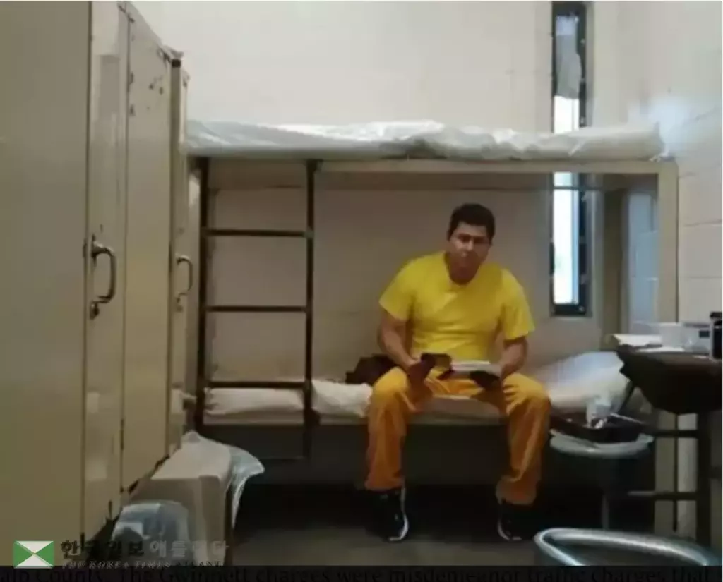 지난해 6월 14일 시위 취재 중 체포된 후 게바라 기자는 폭스턴 이민 구치소에서 수감 생활을 이어오다 결국  10월 3일 강제추방됐다.<사진=MG 뉴스 제공>