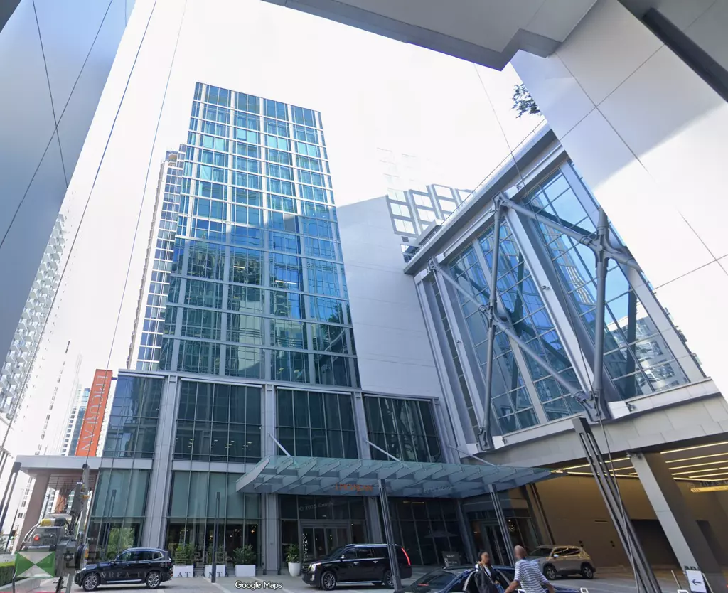 미드타운 피치트리 타워 건물에 대한 2억4,500만달러 재융자는 지난해 애틀랜타 오피스 건물 재융자 중 최대 규모다.<사진=구글맵 캡쳐>