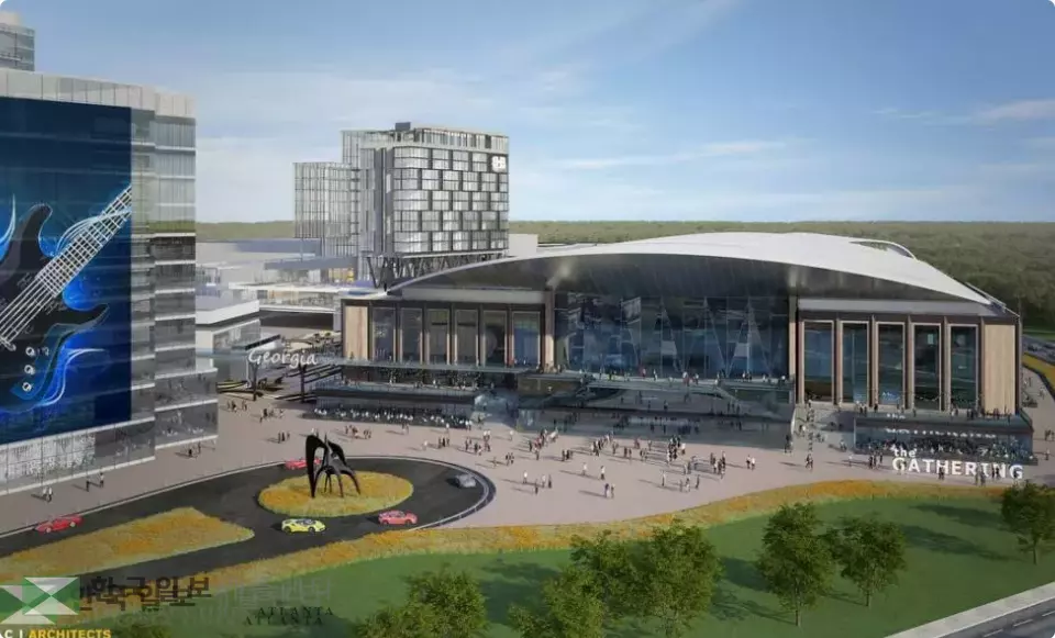 포사이스에 추진 중인 아이스하키 경기장 조감도<사진=크라우스 스포츠 디벨롭먼트사 제공>