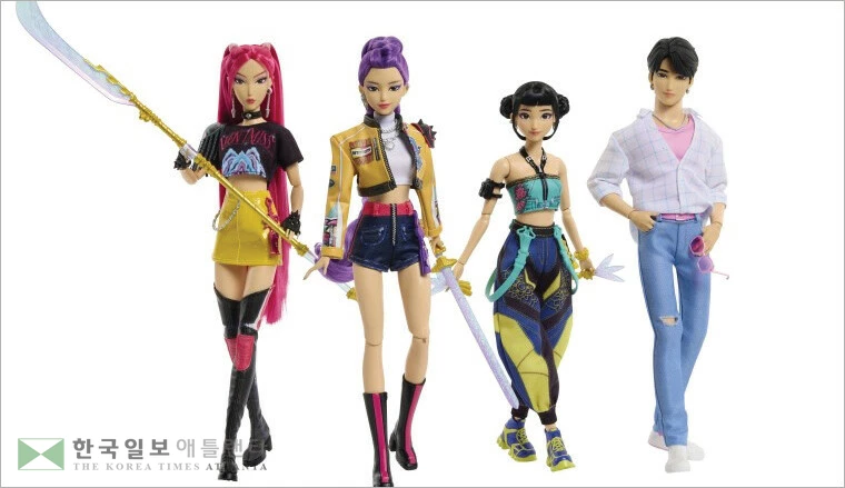  마텔이 출시한 ‘케데헌’ 캐릭터 인형. [마텔 제공]