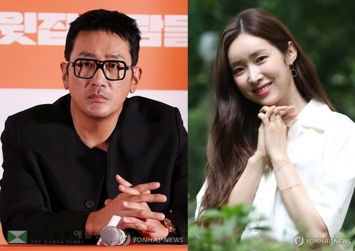 배우 하정우와 차정원[연합뉴스 자료사진]