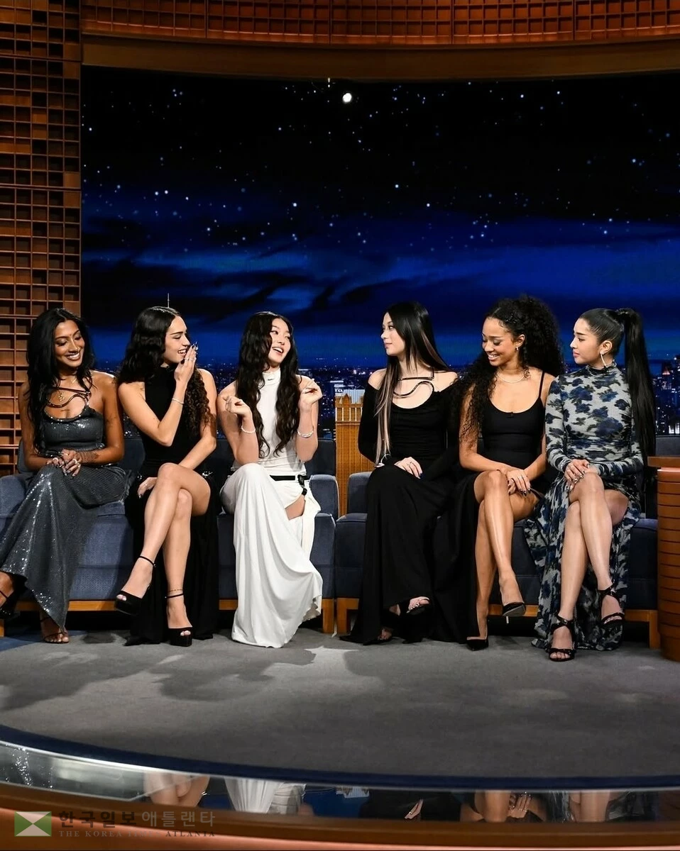 NBC '지미팰런쇼' 출연한 캣츠아이[지미팰런쇼 공식 SNS 캡처. 재판매 및 DB 금지]