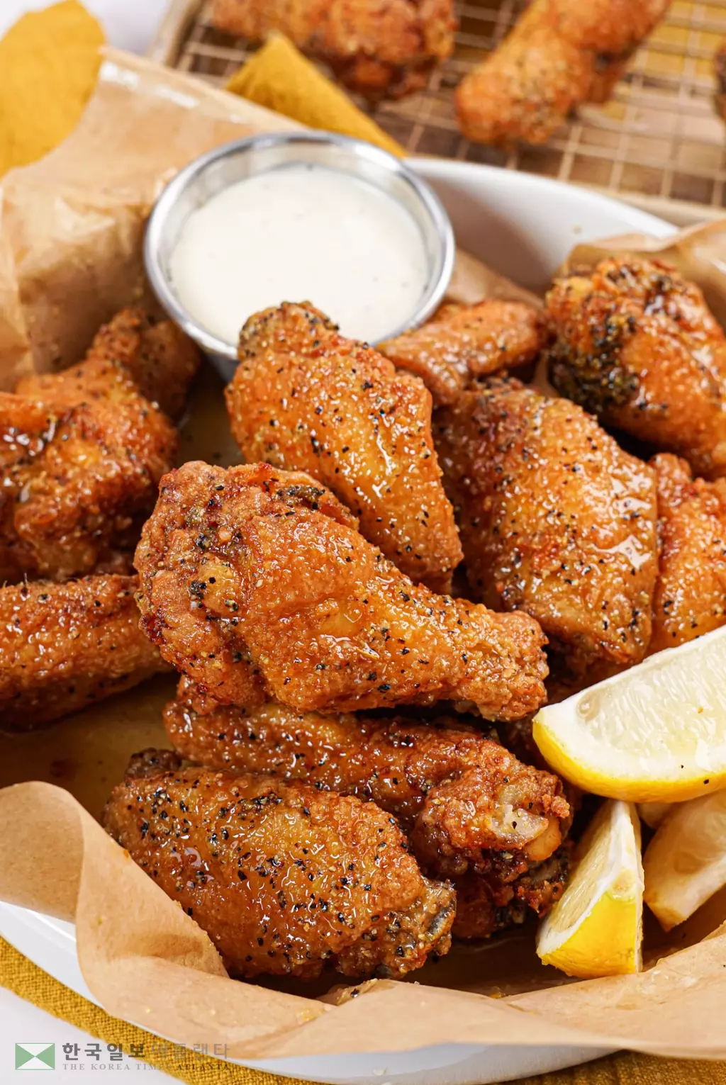 레몬 페퍼 치킨 윙.