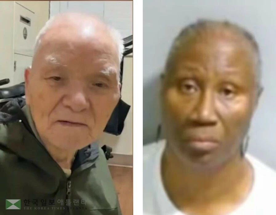 고 김준기씨(왼쪽)와 용의자 안전요원 자넷 윌리엄스.
