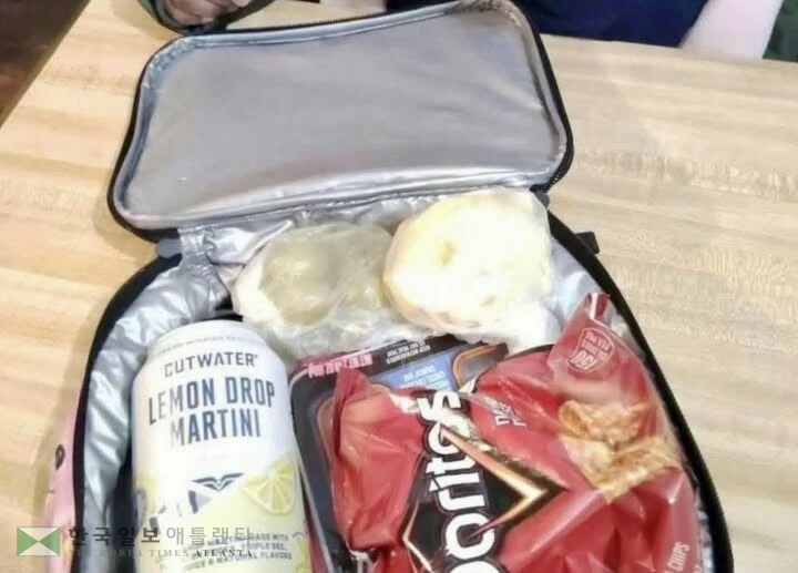 사우스 풀턴 경찰국이 페이스북에 게시한 알코올 음료가 들어간 도시락 사진.