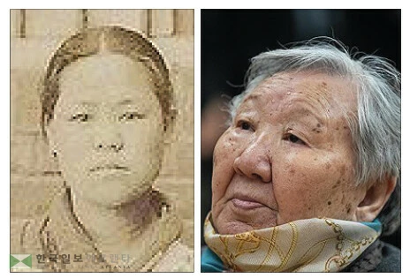  유관순 열사(왼쪽)와 길원옥 할머니 [연합]