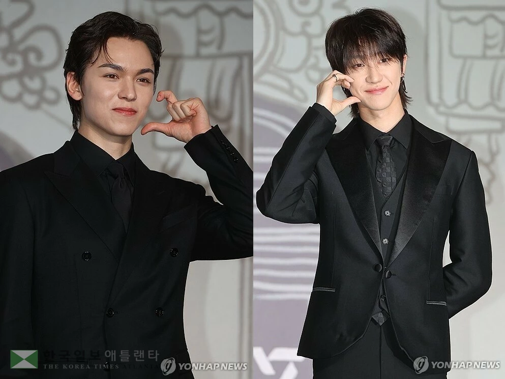 세븐틴 버논(좌)과 디에잇(우)[연합뉴스 자료 사진]