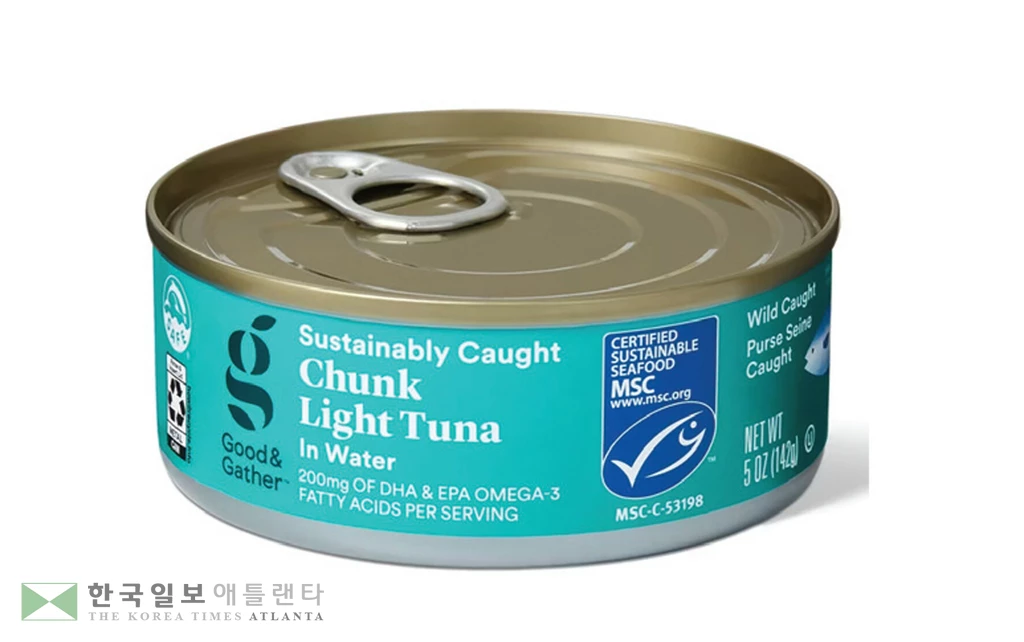 소장에 포함된 타깃의‘지속가능 어획’참치 제품. <연방법원 자료>