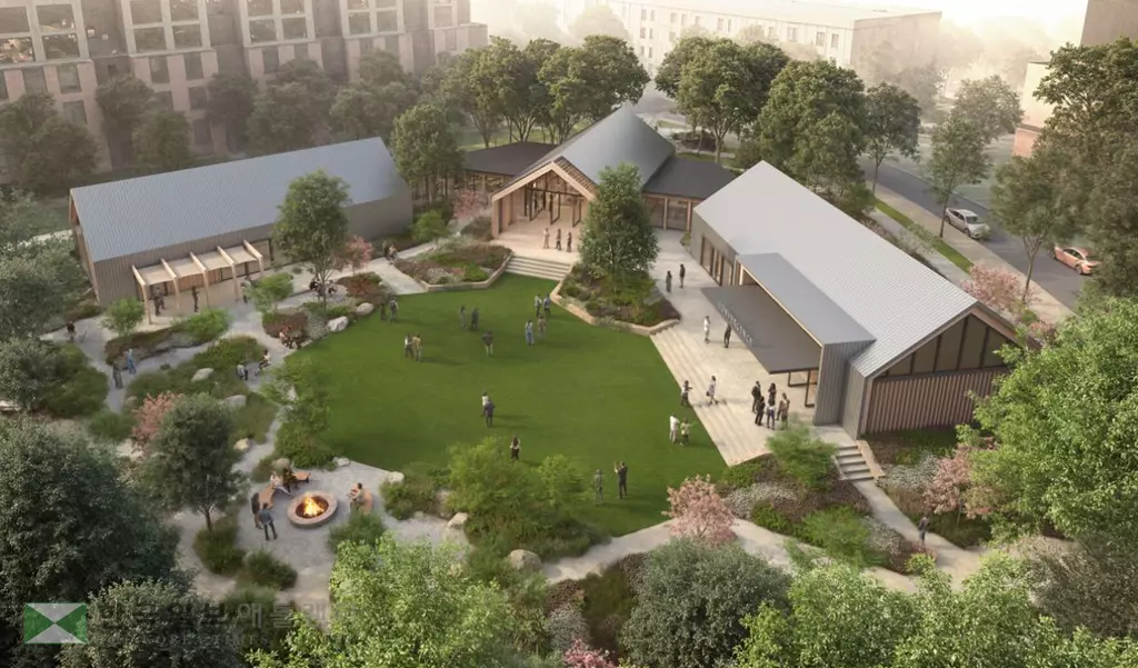 2027년 완공을 목표로 올해 착공 예정인 컨버전스 센터 조감도.<사진=로웬 재단>