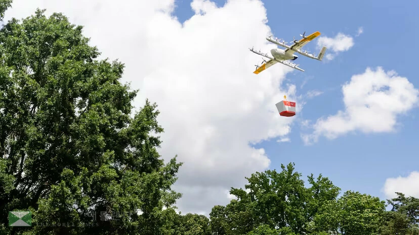 최근 도어대시는 메트로 애틀랜타 일대에서 드론 배달 서비스를 시작했다. <사진=도어대시, 윙>