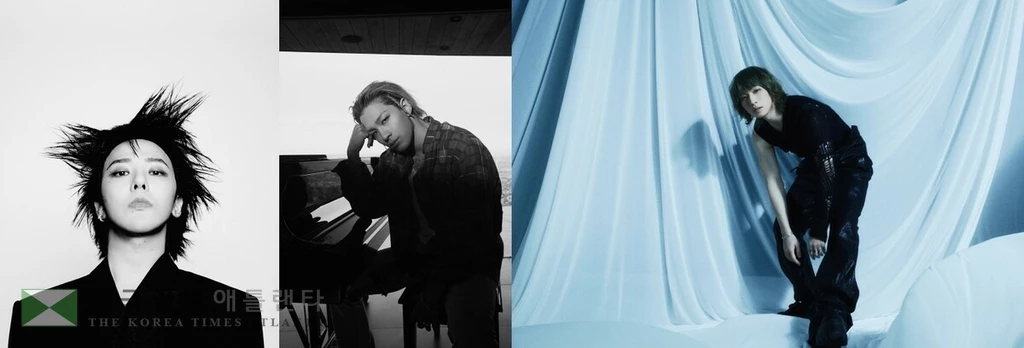 그룹 빅뱅 멤버 지드래곤(왼쪽부터), 태양, 대성[갤럭시코퍼레이션, 더블랙레이블, 알앤디컴퍼니 제공. 재판매 및 DB 금지]